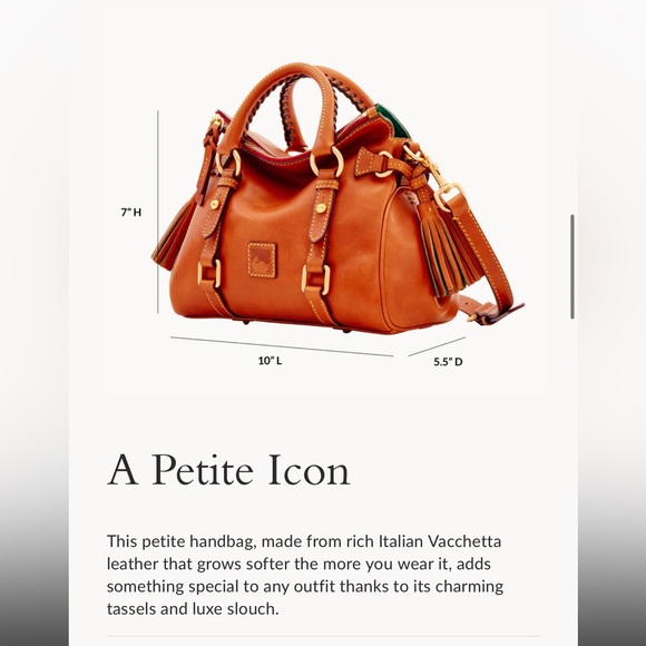 Dooney & Bourke Florentine Micro Satchel - Navy - Picture 7 of 9